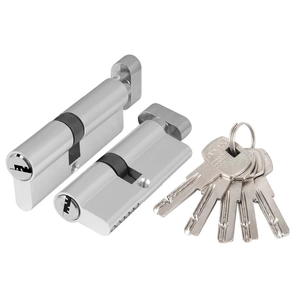 Фото Цилиндровый механизм (AZ202/90) AZ2002Knob90 (40+10+40) CP хром