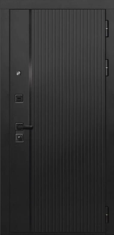 Входная дверь ДвериПРО L-45 СБ-1 (ст. белое, 16мм, капучино) DPRO196890 внешняя сторона