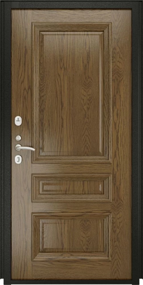 Входная дверь ДвериПРО L-43 Фараон-2 (16мм, светлый мореный дуб) DPRO197046 внутренняя сторона