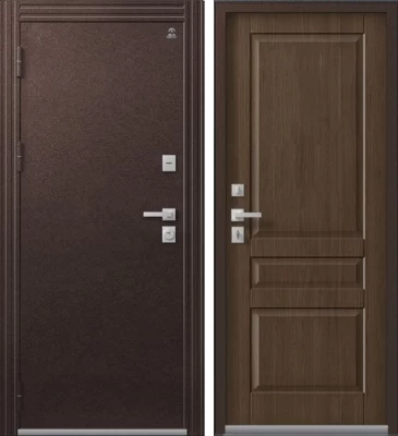 Дверь Термо-2 Шоколадный Муар - Дуб Янтарный