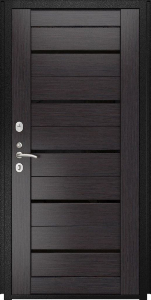 Входная дверь ДвериПРО Квадро СБ-1 (лак.черное, 16мм, венге) DPRO196866 внутренняя сторона